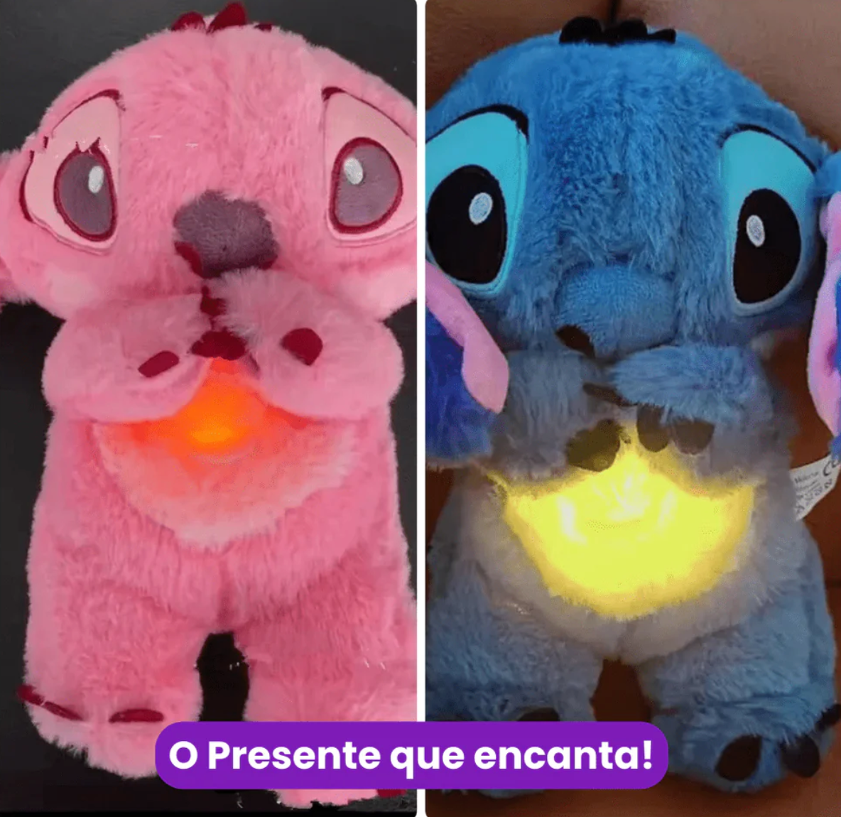 Stitch que Respira: Pelúcia que Mexe as Orelhas e Ajuda no Sono