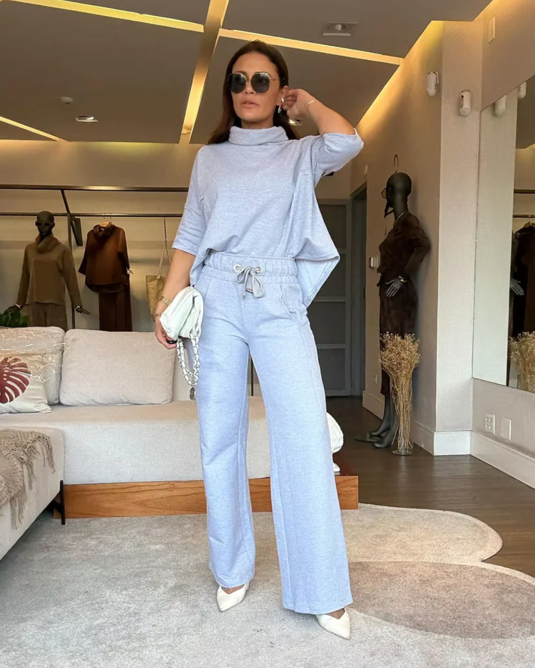 Conjunto Feminino 100% Algodão Stephanie [TENDÊNCIA INVERNO 2025]