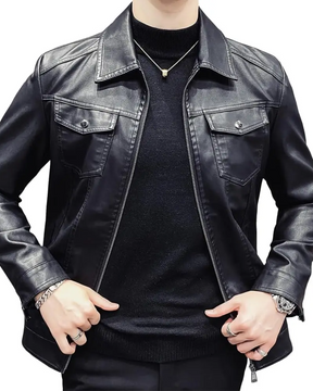 Jaqueta Masculina de Couro Street