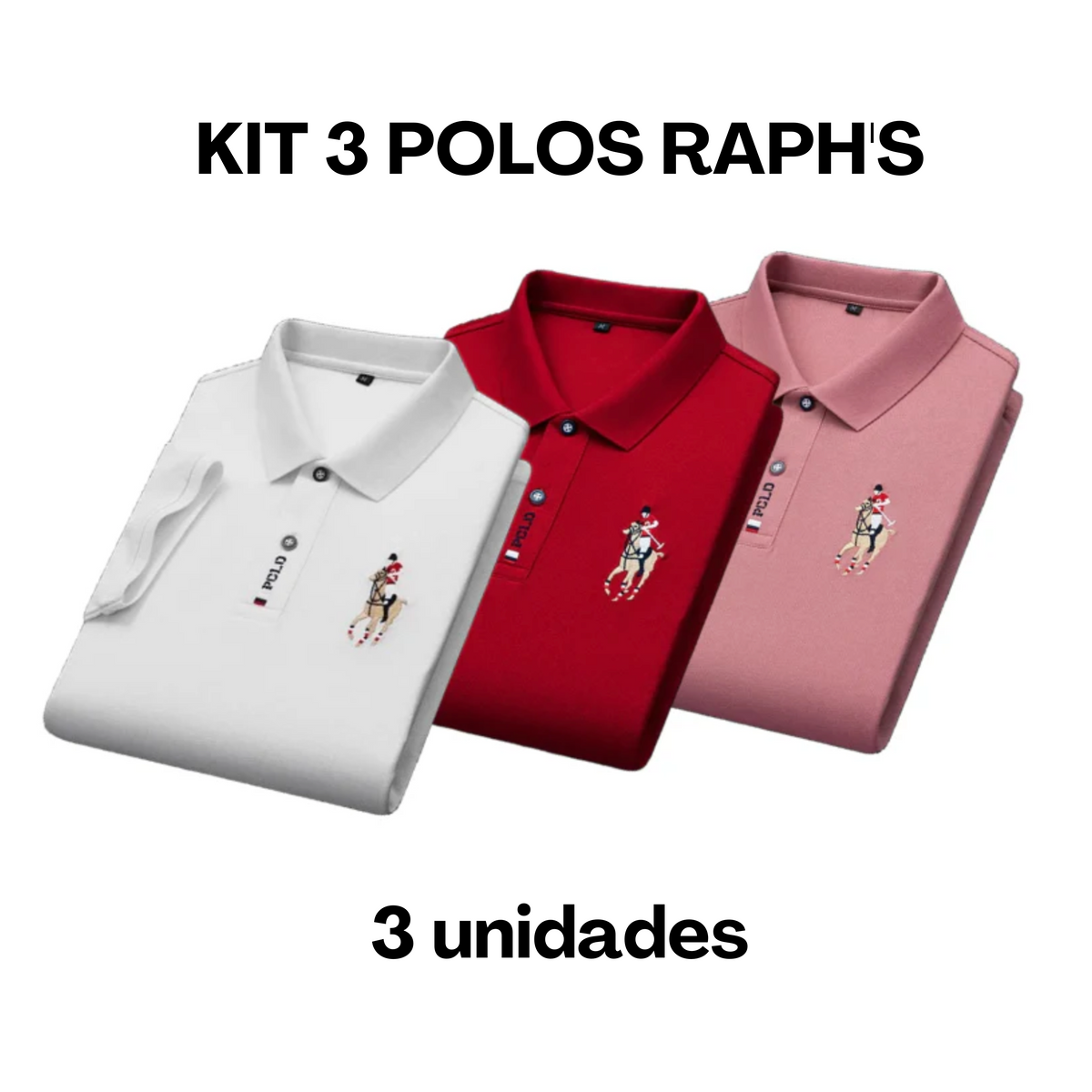 Camisa Masculina Polo Raph's [COMPRE 2, LEVE 3]