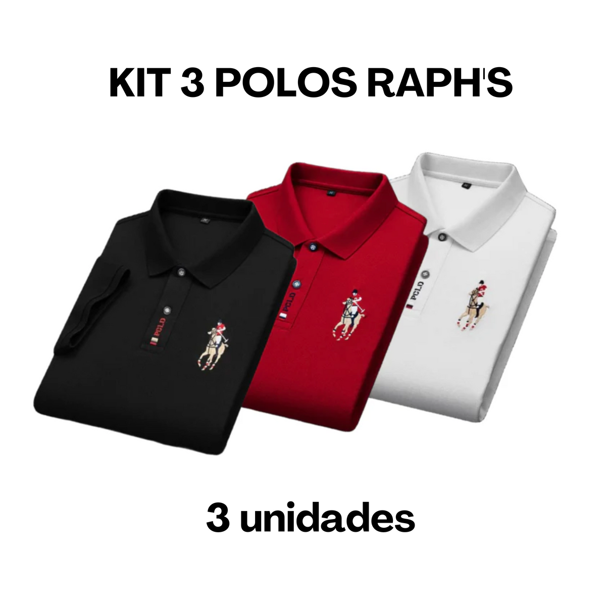 Camisa Masculina Polo Raph's [COMPRE 2, LEVE 3]