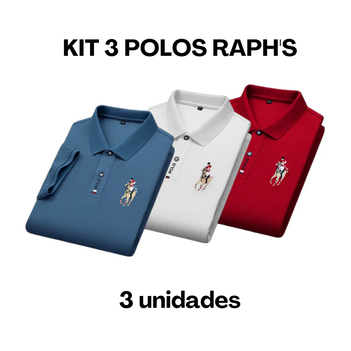 Camisa Masculina Polo Raph's [COMPRE 2, LEVE 3]