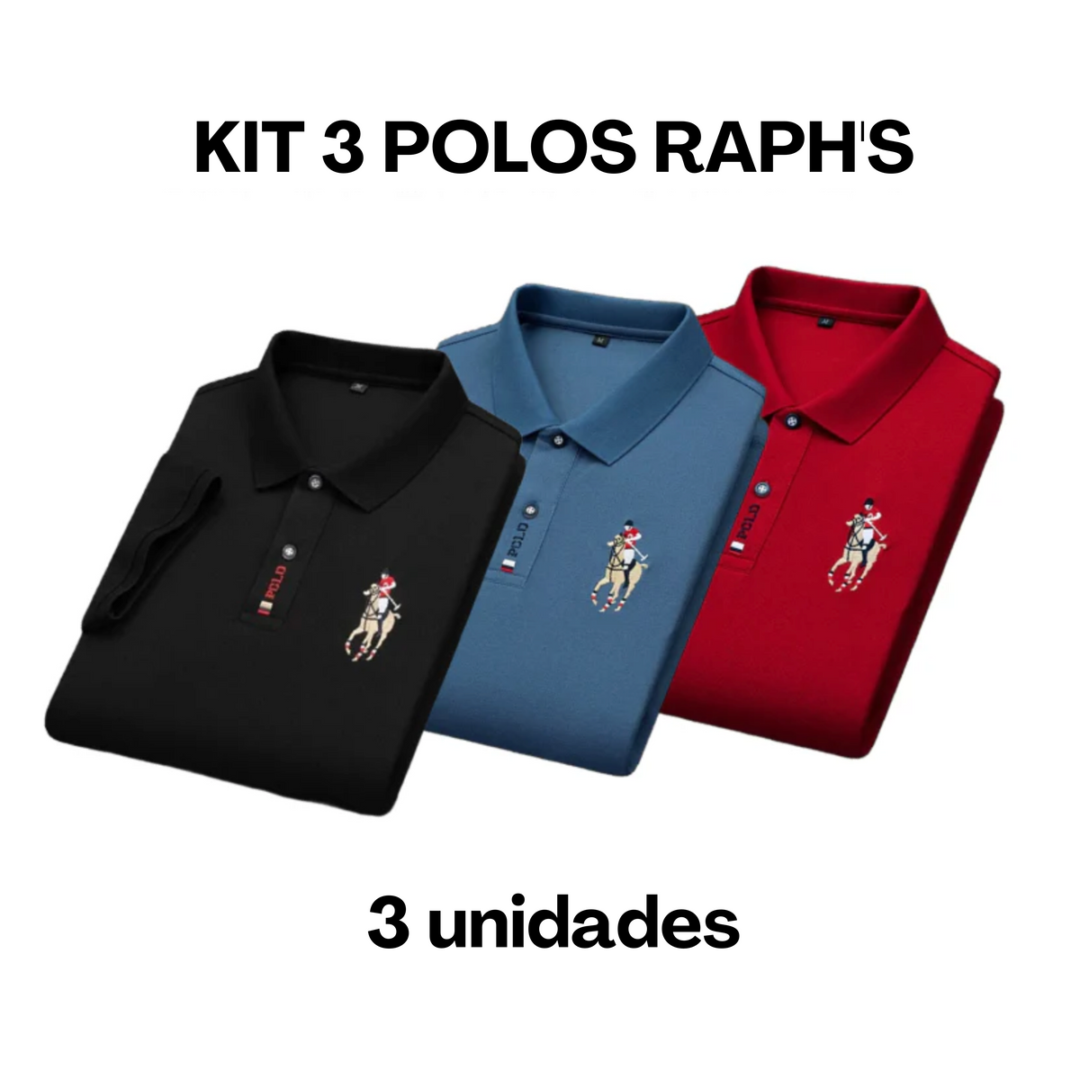 Camisa Masculina Polo Raph's [COMPRE 2, LEVE 3]