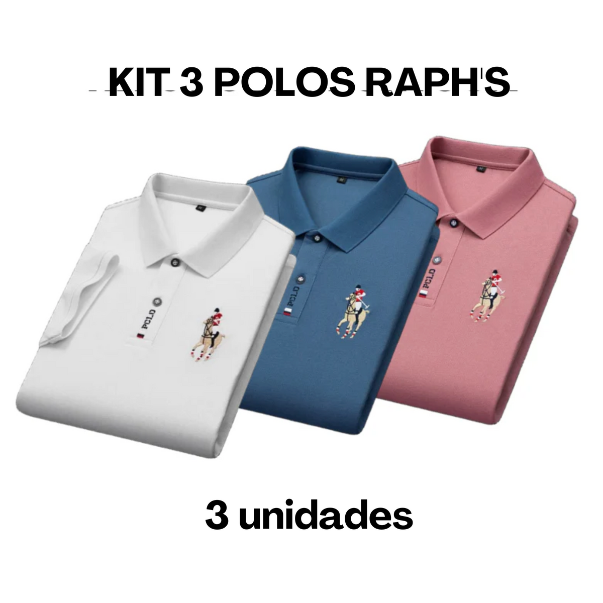 Camisa Masculina Polo Raph's [COMPRE 2, LEVE 3]