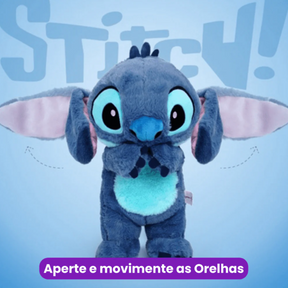 Stitch que Respira: Pelúcia que Mexe as Orelhas e Ajuda no Sono