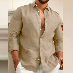 Camisa de Linho Premium Masculina + Brinde