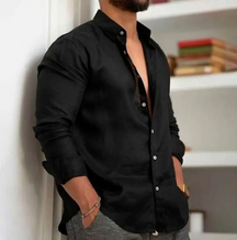 Camisa de Linho Premium Masculina + Brinde