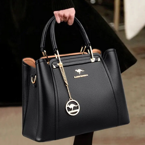 Bolsa Média Feminina de Couro Belle Éclat