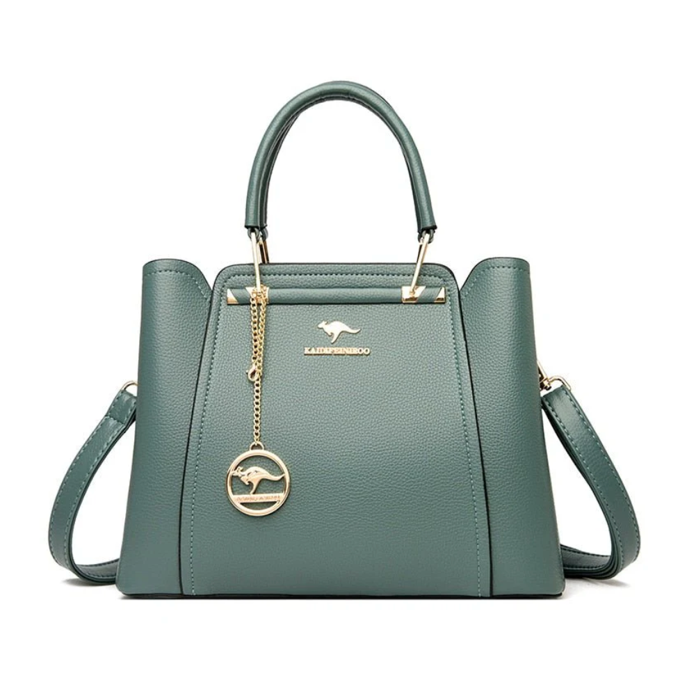 Bolsa Média Feminina de Couro Belle Éclat