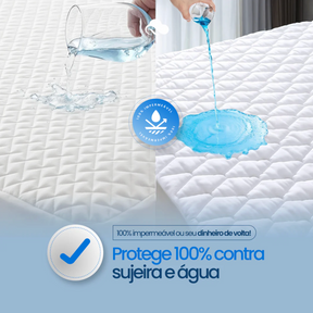 [COMPRE 1 LEVE 2] Protetor de Colchão Impermeável com Elástico