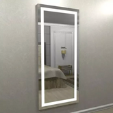 Espelho Led Penteadeira 160x70 com Sensor Touch Screen Oval e Retangular