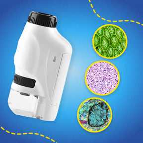 Mini Microscópio Portátil Infantil Mundo Fascinante | Zoom de 120x
