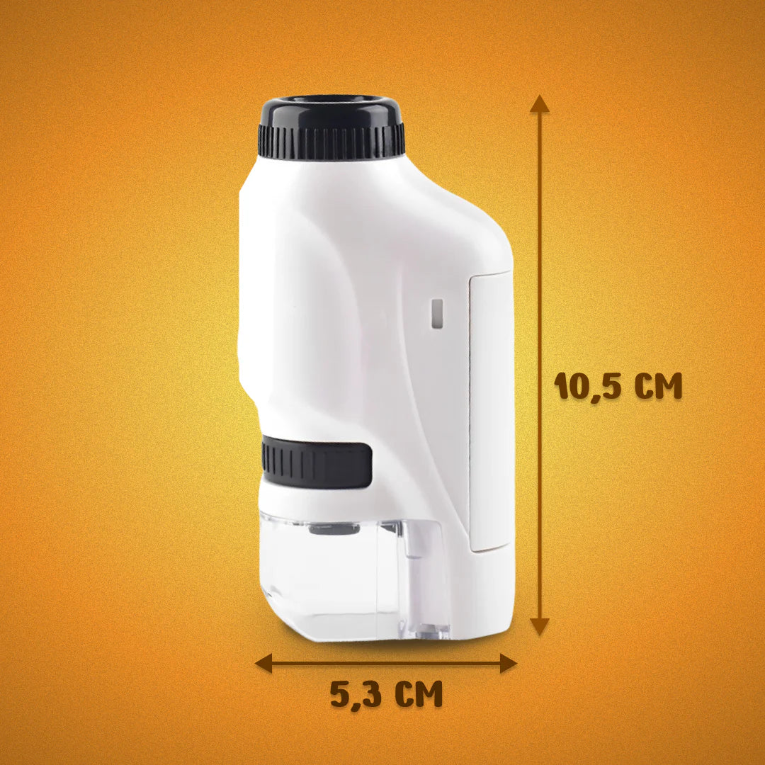 Mini Microscópio Portátil Infantil Mundo Fascinante | Zoom de 120x
