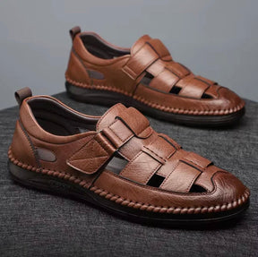 Mocassim Sandália Ortopédica Italiano de Couro Legítimo [COMPRE 1 LEVE 2]