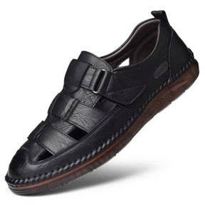 Mocassim Sandália Ortopédica Italiano de Couro Legítimo [COMPRE 1 LEVE 2]