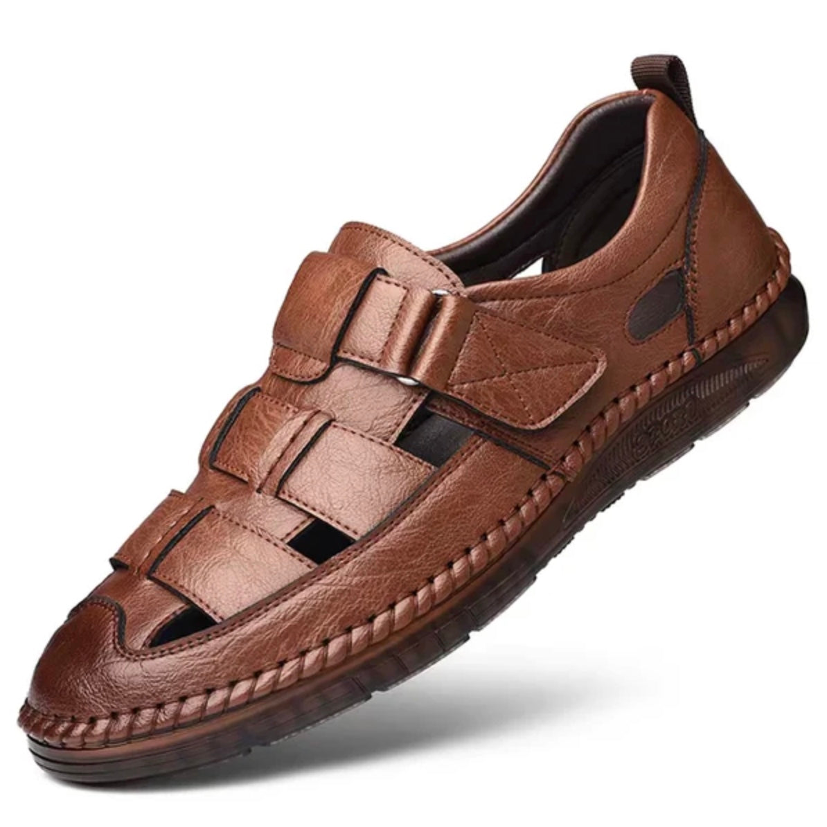 Mocassim Sandália Ortopédica Italiano de Couro Legítimo [COMPRE 1 LEVE 2]