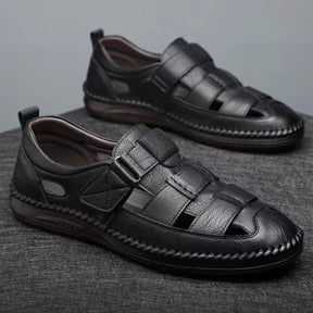 Mocassim Sandália Ortopédica Italiano de Couro Legítimo [COMPRE 1 LEVE 2]