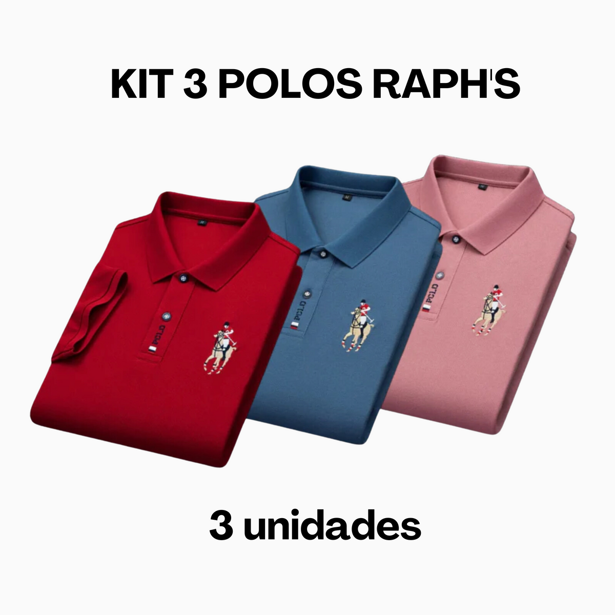 Camisa Masculina Polo Raph's [COMPRE 2, LEVE 3]
